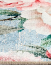 Hug Rug Blue Blooming Peonies Rug - Image 4 of 4