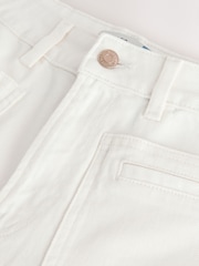 Ecru Patch Pocket Wide Leg Jeans - Image 3 of 4