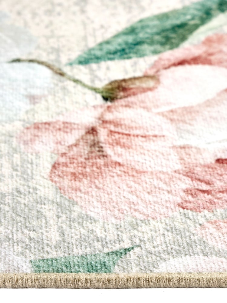 Hug Rug Pink Blooming Peonies Runner - Image 3 of 3 Hug Rug Pink Blooming Peonies Runner - Image 3 of 3