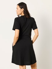 FatFace Maggie Black Jersey Dress - Image 2 of 6