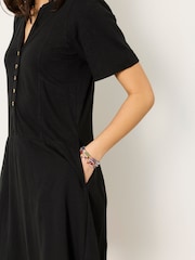 FatFace Maggie Black Jersey Dress - Image 4 of 6