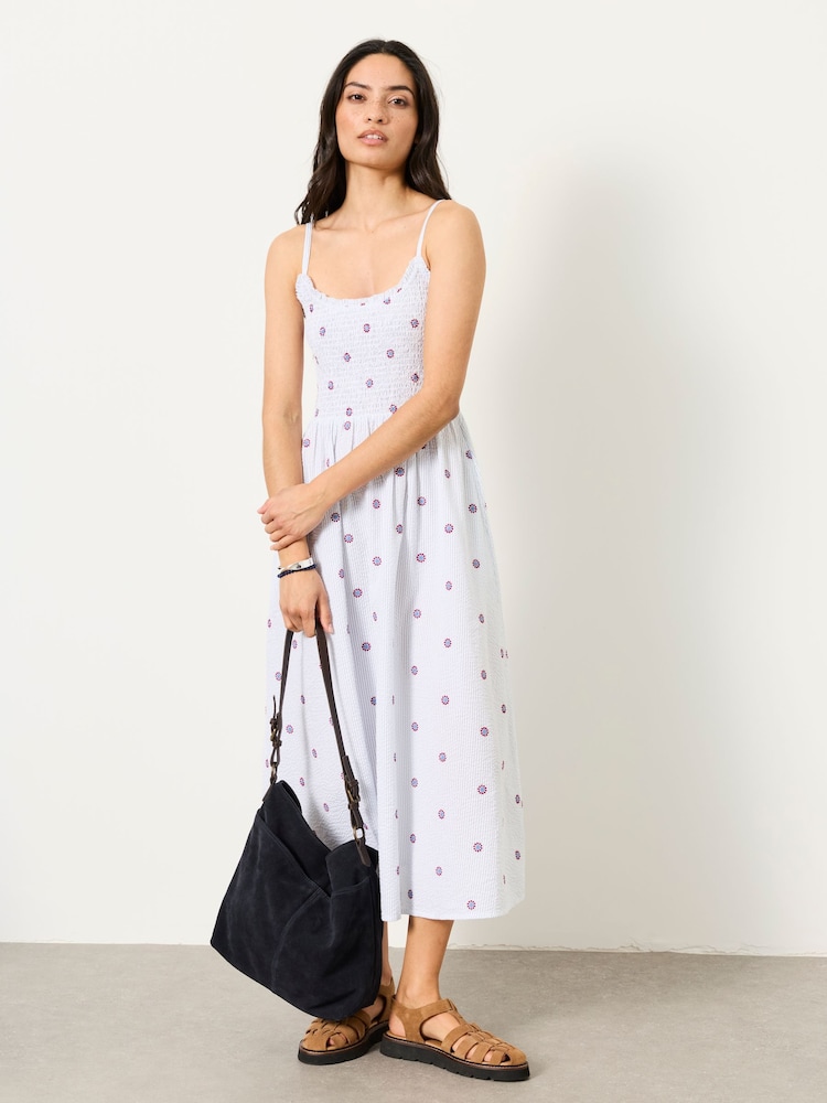 FatFace Emmy Blue Midi Dresses - Image 1 of 5