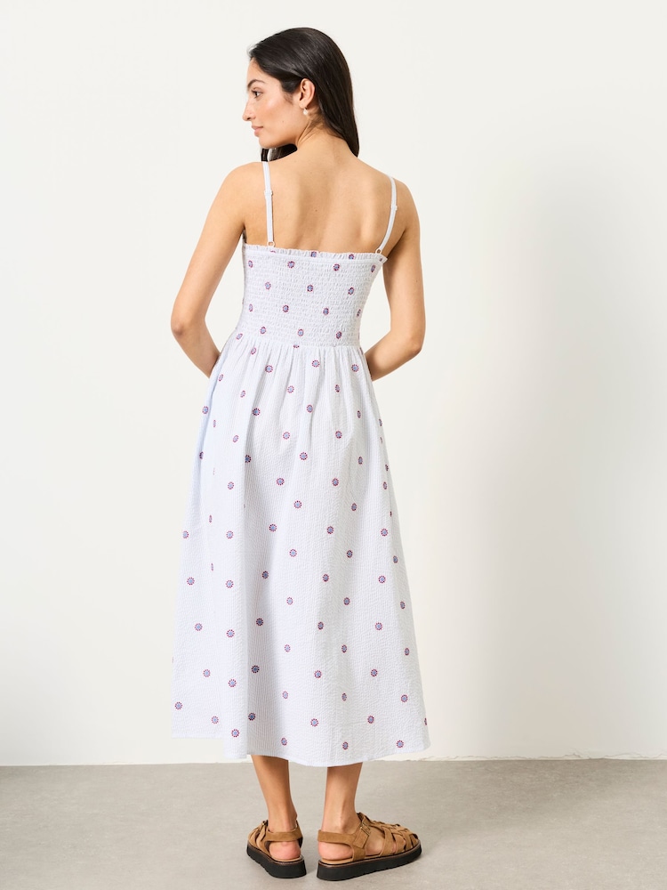 FatFace Emmy Blue Midi Dresses - Image 2 of 5