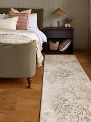Hug Rug Cream Muted Floral Print Runner - Image 1 of 4