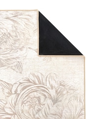 Hug Rug Cream Muted Floral Print Runner - Image 5 of 6