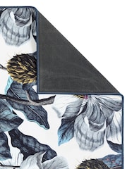 Hug Rug Navy Magnolia Garden Runner - Image 3 of 5
