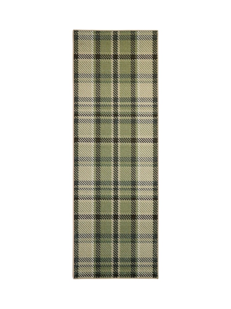 Hug Rug Green Isla Plaid Runner - Image 2 of 4 Hug Rug Green Isla Plaid Runner - Image 2 of 4