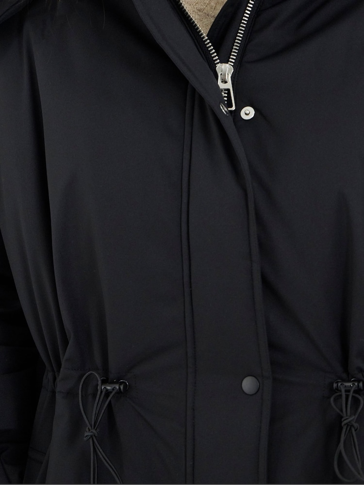 Simply Be Black Flat Padded Parka - Image 4 of 4