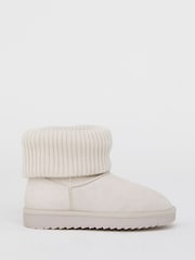 Natural - Simply Be Cuff Slipper Boots - Imagen 2 de 4