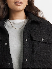 črna - Simply Be Teddy Pocket Jacket - Slika 3 iz 4