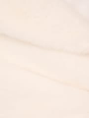 Adrianna Papell Faux Fur White Wrap - Image 7 of 7