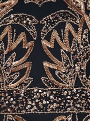 Adrianna Papell Blue Studio Beaded Column Long Dress - Image 6 of 6