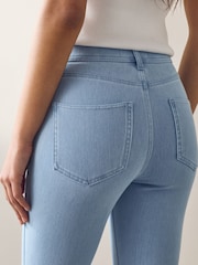 Bleach Blue / Pink Cropped Jersey Denim Leggings 2 Pack - Image 10 of 10