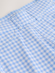 Gingham ya Bluu - Cropped Jersey Denim Leggings - Picha 2 kati ya 3