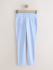 Blau, Vichy - Jersey-Leggings aus Denim mit Cropped-Fit - Bild 5 von 7