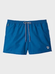 PS Paul Smith Blue Regular-Fit Logo Swim Shorts - Image 1 of 2