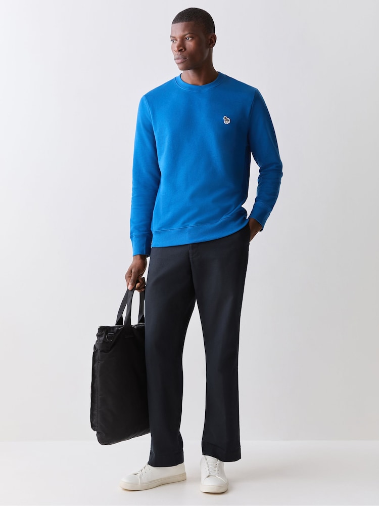 PS Paul Smith Blue Logo Crew Neck Sweatshirt - Image 2 of 5