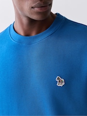 PS Paul Smith Blue Logo Crew Neck Sweatshirt - Image 4 of 5