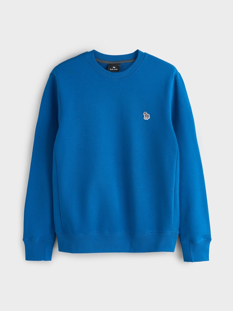 PS Paul Smith Blue Logo Crew Neck Sweatshirt - Image 5 of 5