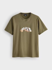 PS Paul Smith Green Regular-Fit Logo Graphic T-Shirt - Image 1 of 1
