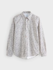 PS Paul Smith Blue Tailored-Fit Printed Shirt - Image 1 of 1