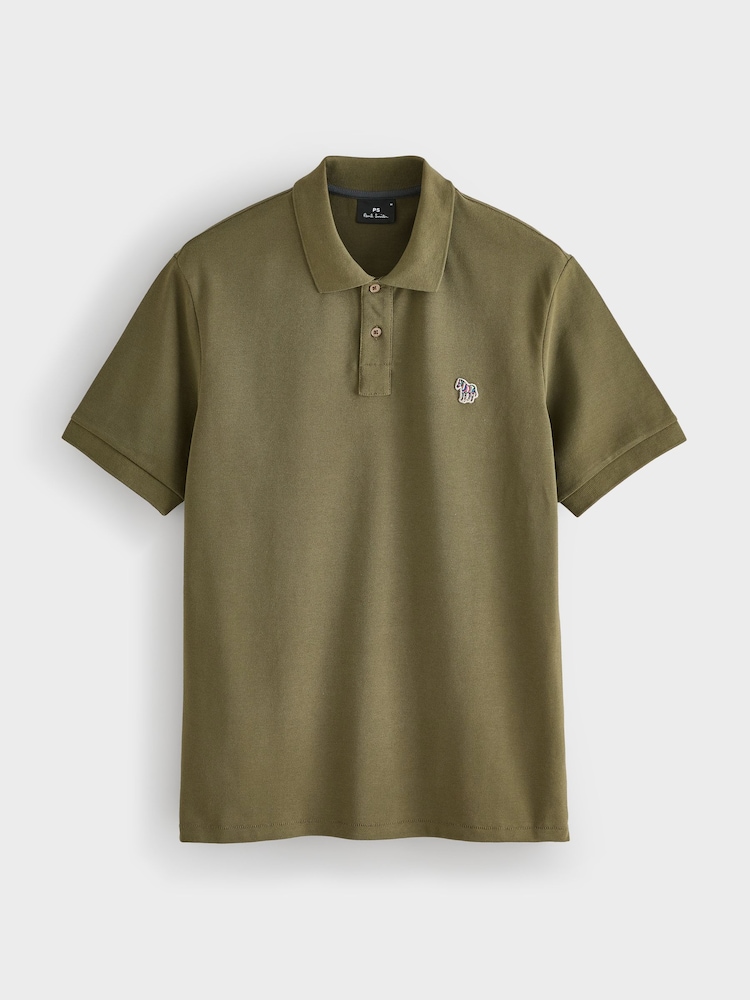 PS Paul Smith Green Regular-Fit Logo Polo Shirt - Image 1 of 1 PS Paul Smith Green Regular-Fit Logo Polo Shirt - Image 1 of 1