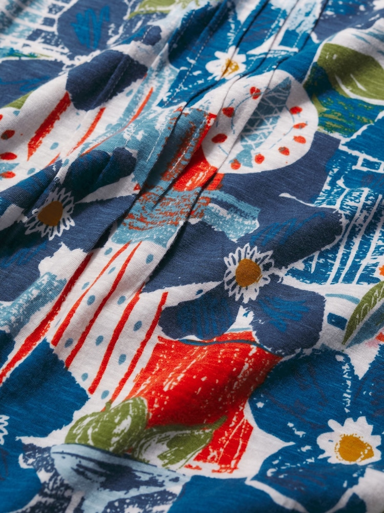 Seasalt Cornwall Blue Penhollow Top in Cotton Jersey - Image 5 of 5