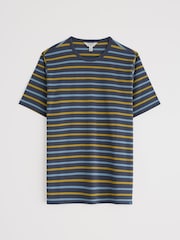 Seasalt Cornwall Blue Seven Seas Sailor T-Shirt in Cotton - Image 4 of 5