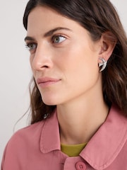 Seasalt Cornwall Silver Tone Bird in Flight Stud Earrings - Image 1 of 2