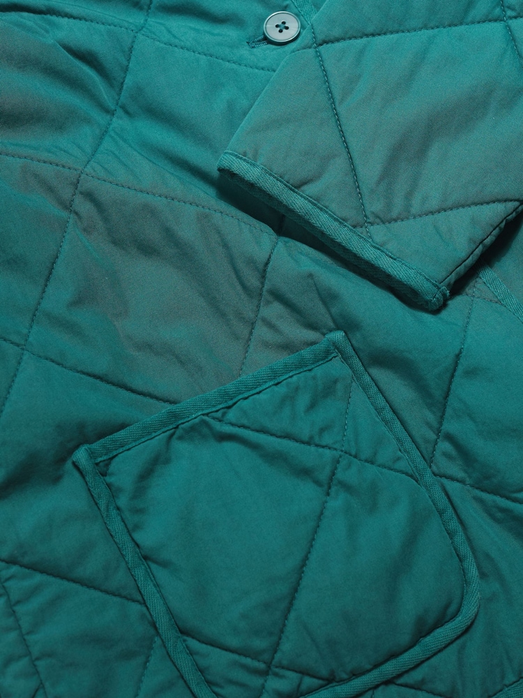 Seasalt Cornwall Green Swift Barn Cotton Quilted Jacket - Image 5 of 5