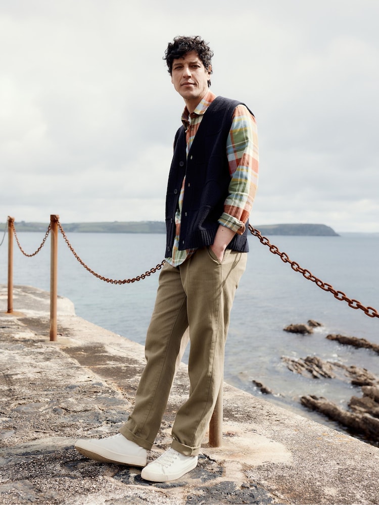 Seasalt Cornwall Blue Fathomer Checked Shirt - Image 1 of 8