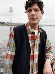 Seasalt Cornwall Blue Fathomer Checked Shirt - Image 4 of 8