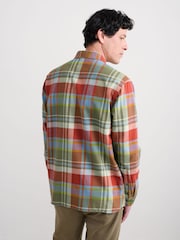 Seasalt Cornwall Blue Fathomer Checked Shirt - Image 6 of 8