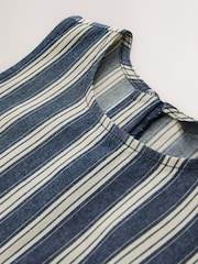 Bande bleue - Robe courte en Denim - Image 6 sur 7