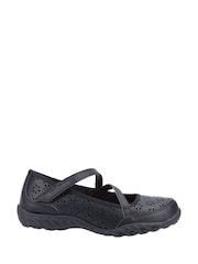 Skechers Black Breathe-Easy Playground Poppies School Shoes - Image 1 of 3