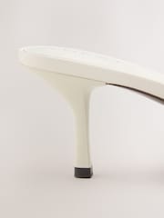 White Forever Comfort® Sparkle Bow Mules - Image 11 of 11