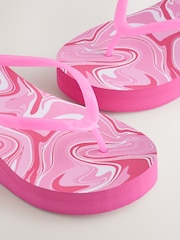Pink Wede Flip Flops - Image 8 of 10