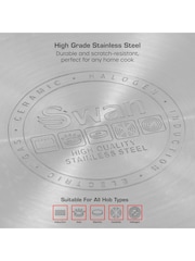 Swan 5 Piece Stainless Steel Cookware Set - Image 3 of 9