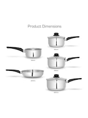 Swan 5 Piece Stainless Steel Cookware Set - Image 6 of 9
