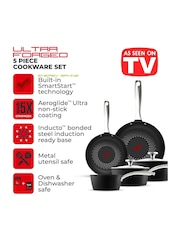 Tower Black Smart Start Ultra Forged 5 Piece Cookware Set - Image 2 of 12