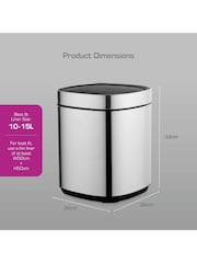 Swan Stainless Steel 12L Touch Bin - Image 5 of 9