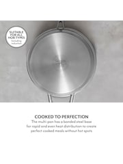 Sur La Table Stainless Steel TriPly 28cm Multi-Pan with Lid - Image 5 of 9