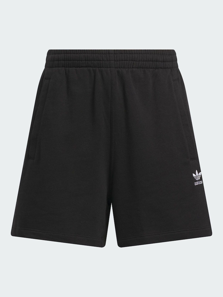adidas Originals Black Essentials French Terry Shorts - Image 5 of 5 adidas Originals Black Essentials French Terry Shorts - Image 5 of 5