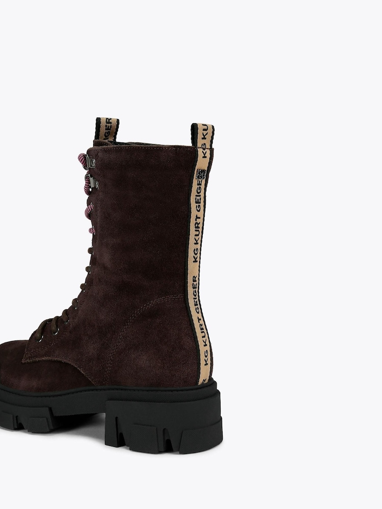 KG Kurt Geiger Brown Trekker Lace UP3 Boots - Image 4 of 4 KG Kurt Geiger Brown Trekker Lace UP3 Boots - Image 4 of 4