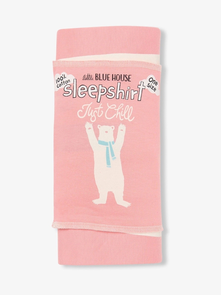 Hatley Pink Just Chill Womens Sleepshirt - Image 4 of 4 Hatley Pink Just Chill Womens Sleepshirt - Image 4 of 4