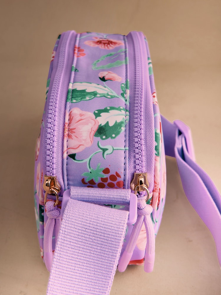 Cath Kidston Lilac Purple Raspberry Garden Print Portobello Camera Bag - Image 8 of 8