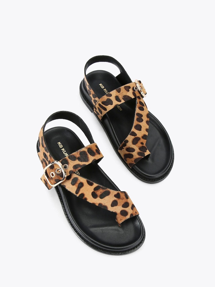 KG Kurt Geiger Rhyan Brown Sandals - Image 2 of 4