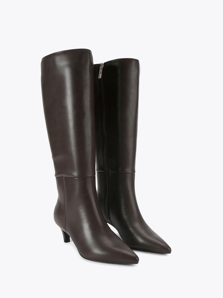 KG Kurt Geiger Brown Tansy High Leg Boots - Image 2 of 4