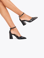 Carvela Black Refined Court Wide Fit Shoes - Image 1 of 5