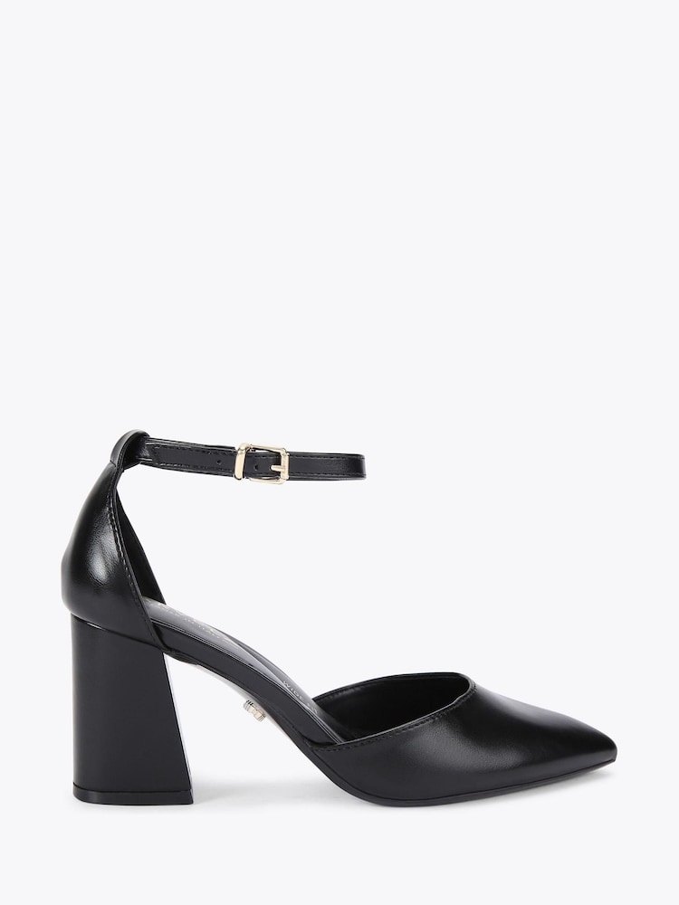 Carvela Black Refined Court Wide Fit Shoes - Image 2 of 5